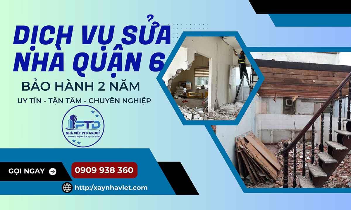 Dịch vụ sửa nhà quận 6 - Công ty sửa cải tạo nhà quận 6